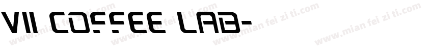 VII COFFEE LAB字体转换